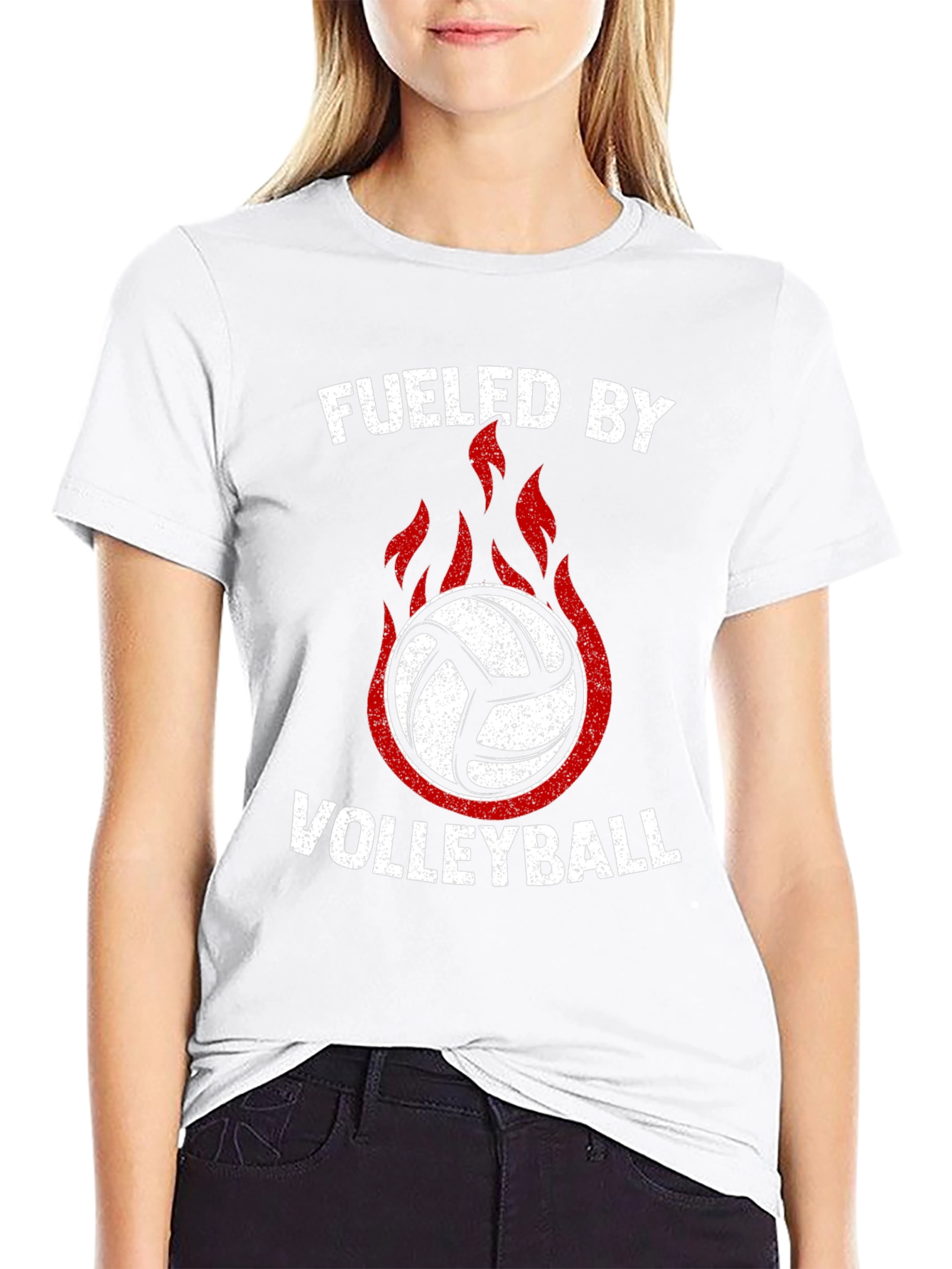 Fueled By Volleyball Graphic Tee