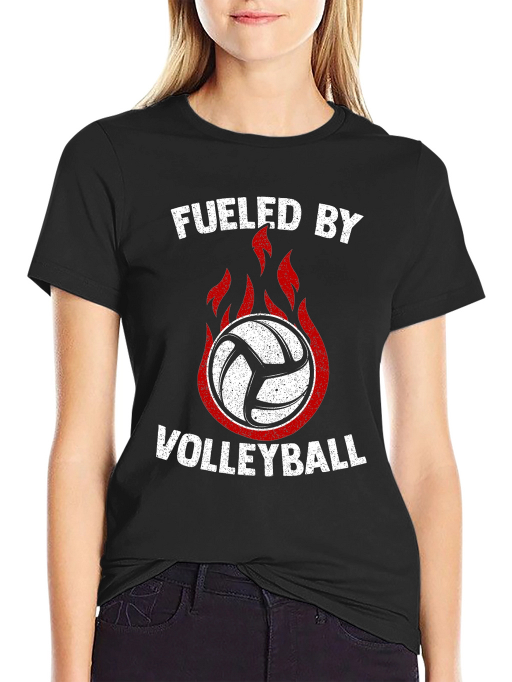 Fueled By Volleyball Graphic Tee