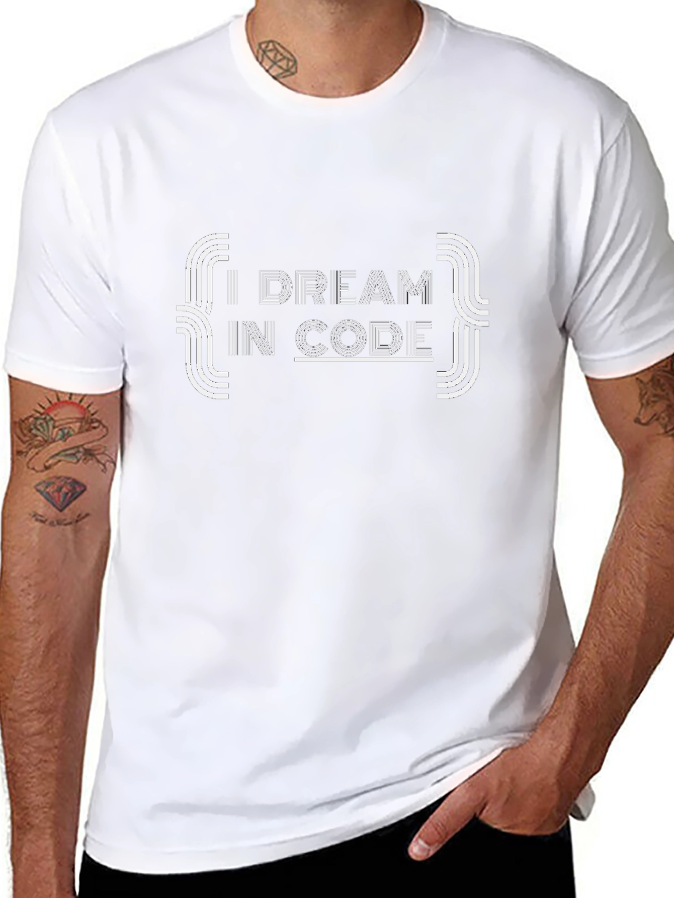 I Dream in Code Graphic T-Shirt