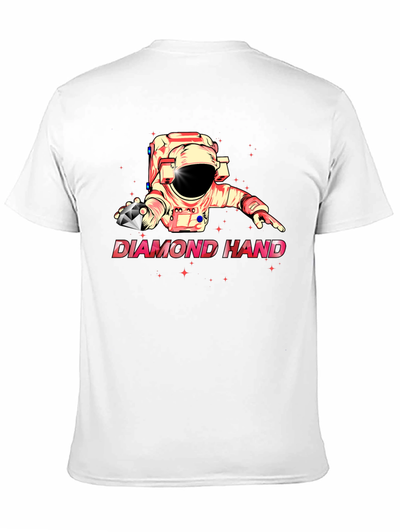 Diamond Hand Astronaut Black T-Shirt