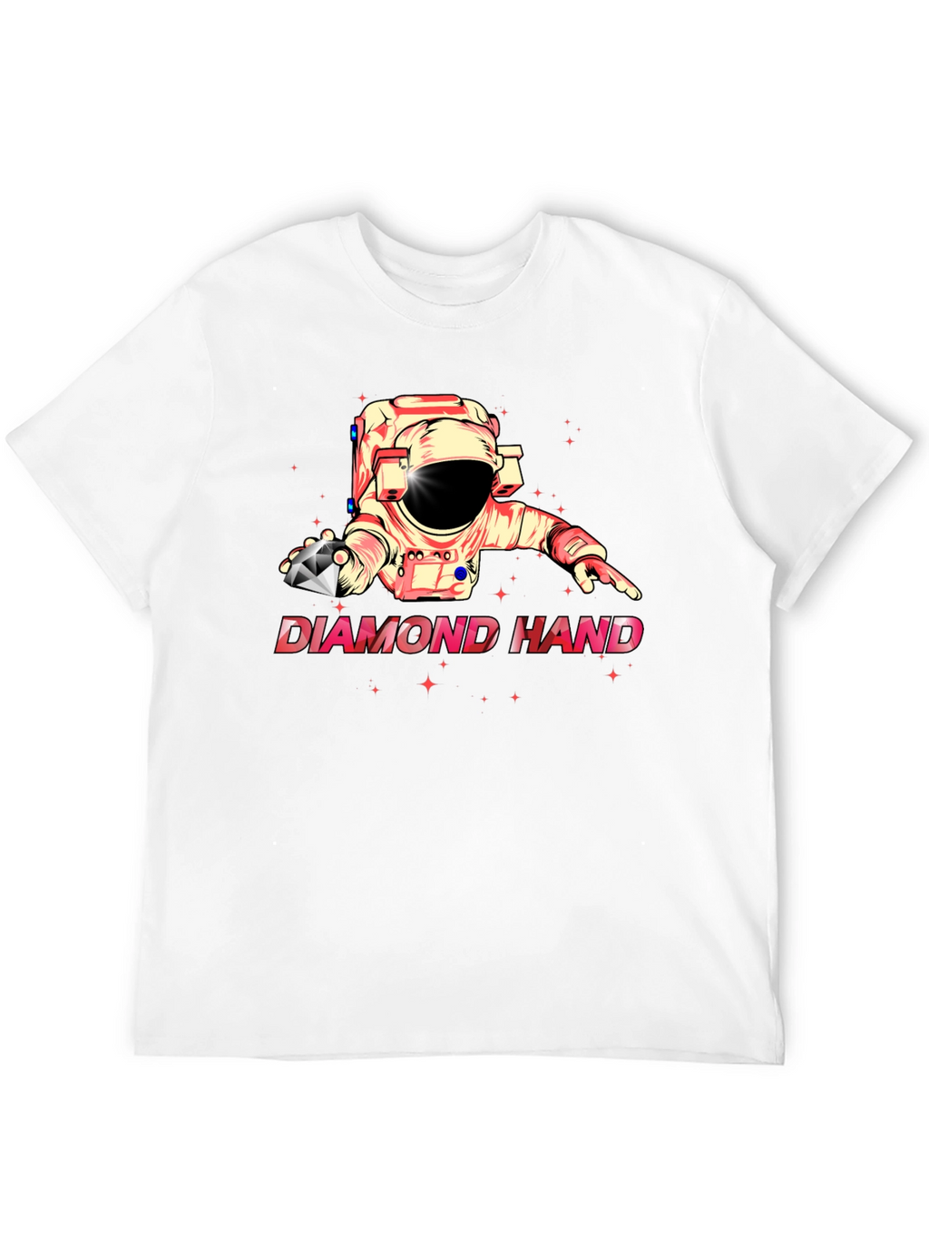 Diamond Hand Astronaut Black T-Shirt