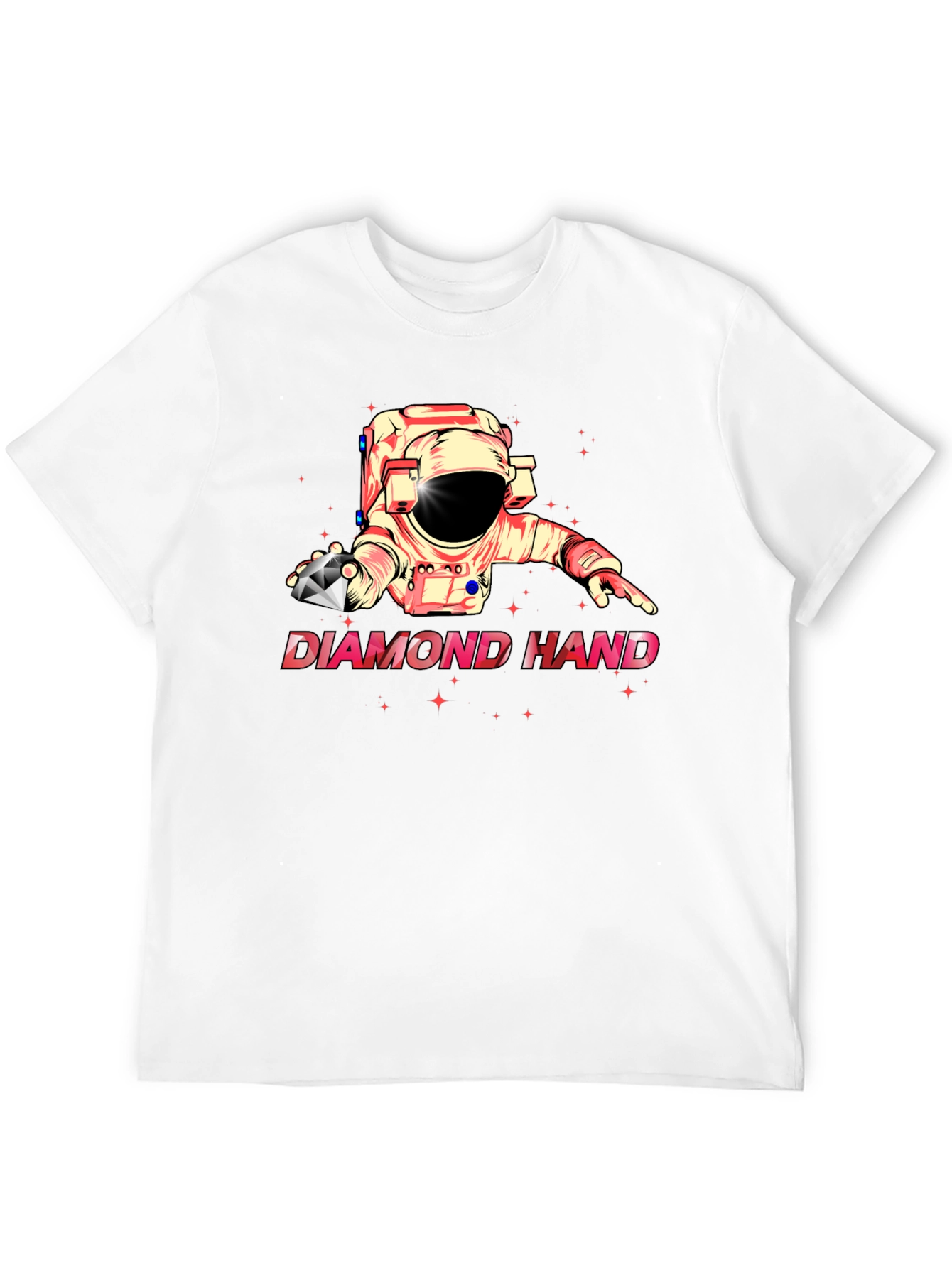 Diamond Hand Astronaut Black T-Shirt