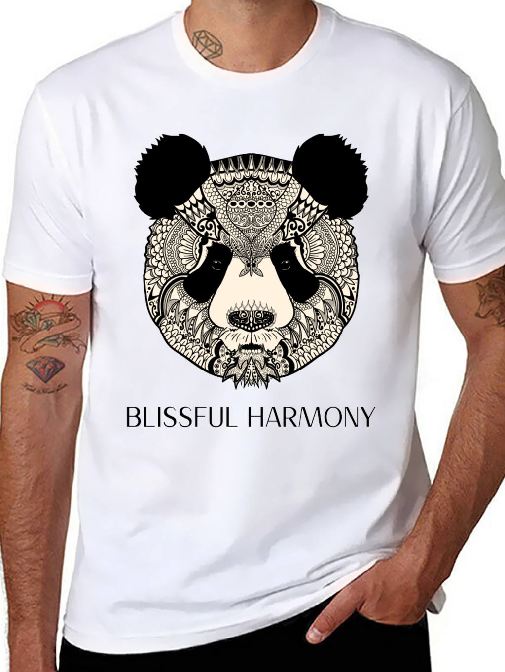 Zen Panda T-Shirt - Blissful Harmony Design