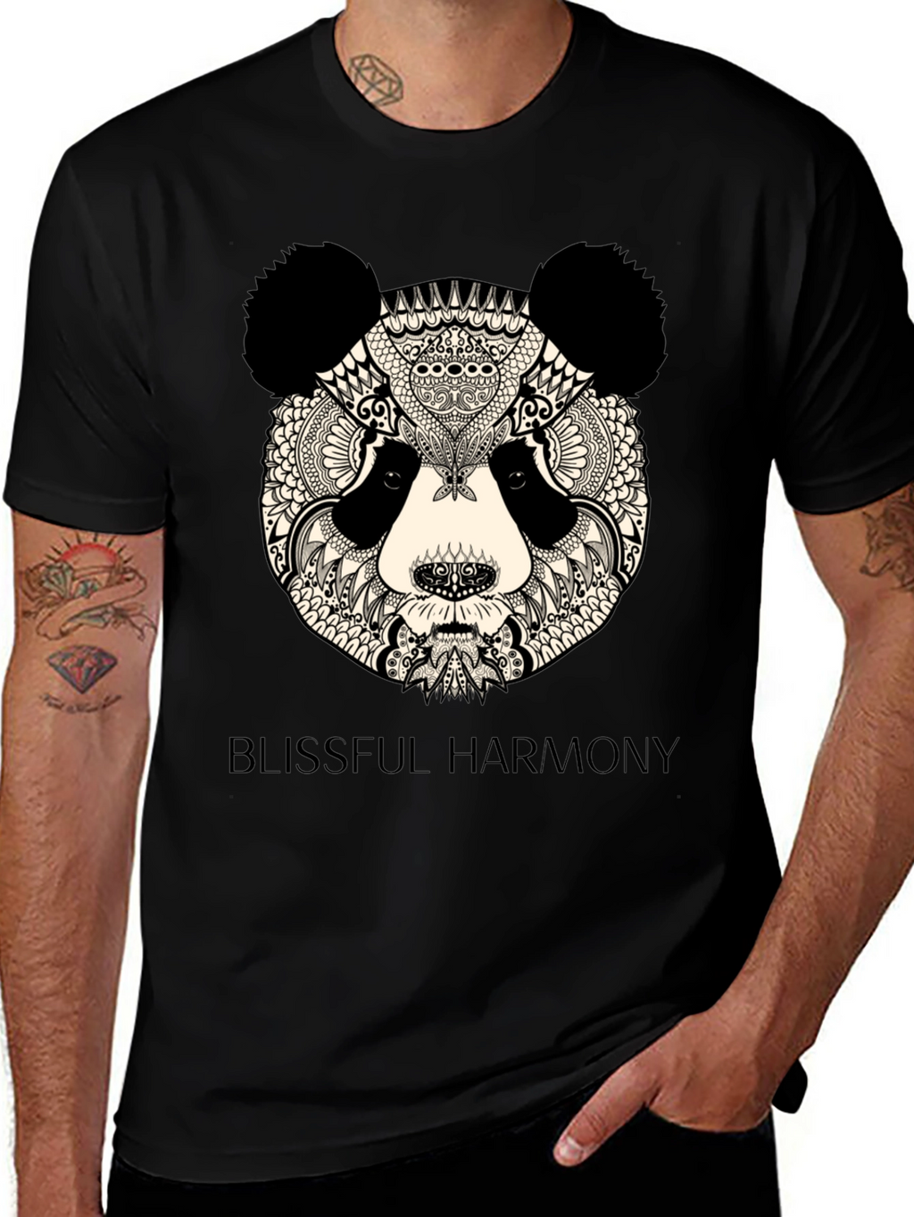 Zen Panda T-Shirt - Blissful Harmony Design