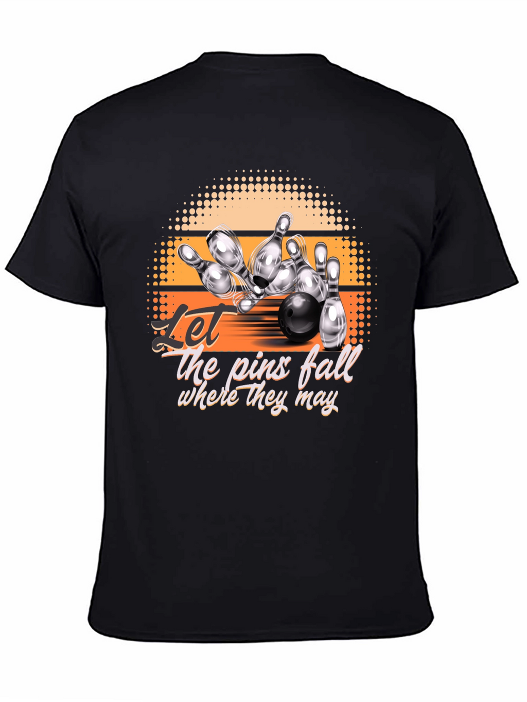 Bowling Strike Graphic Tee - Let the Pins Fall