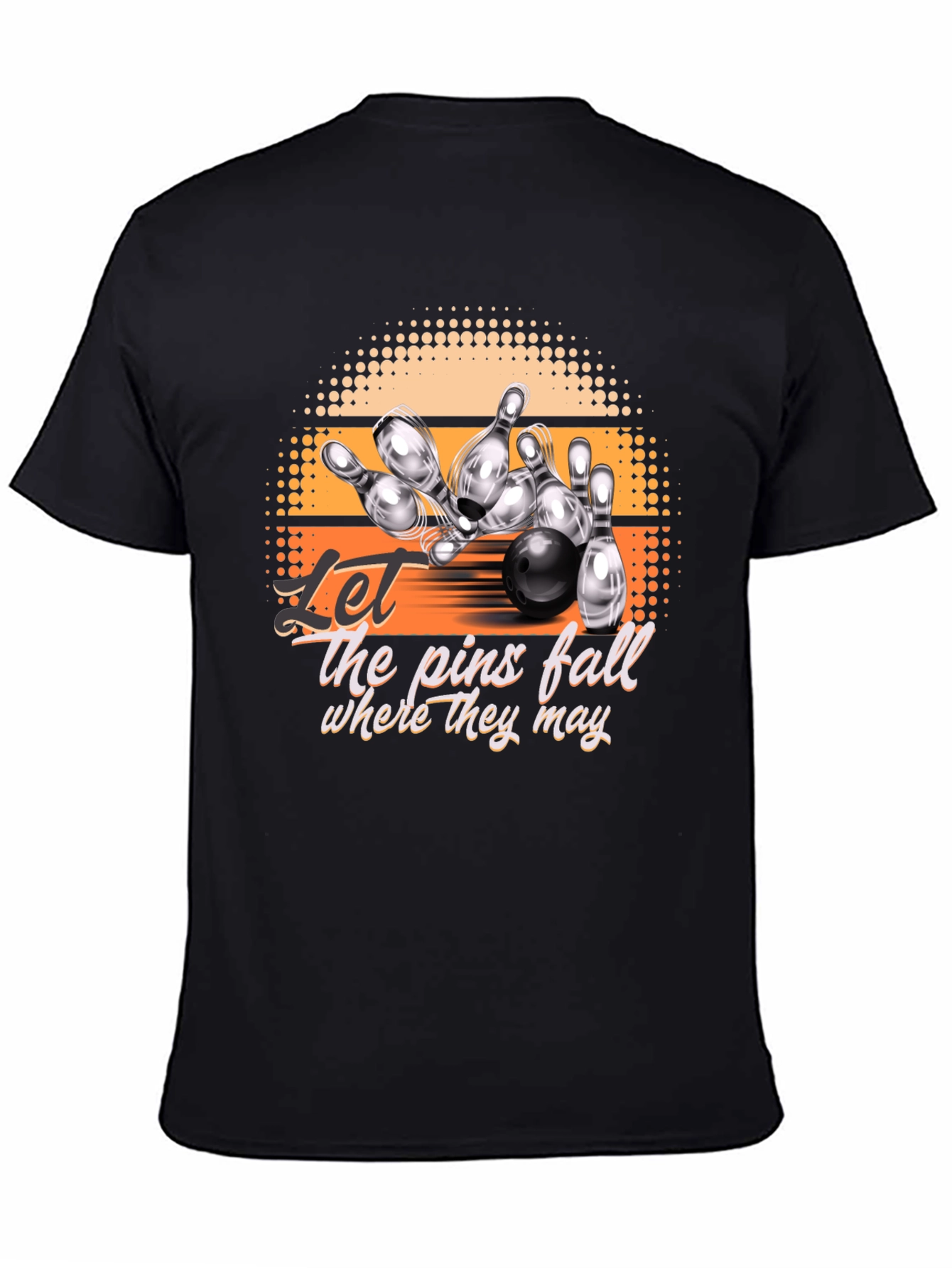 Bowling Strike Graphic Tee - Let the Pins Fall