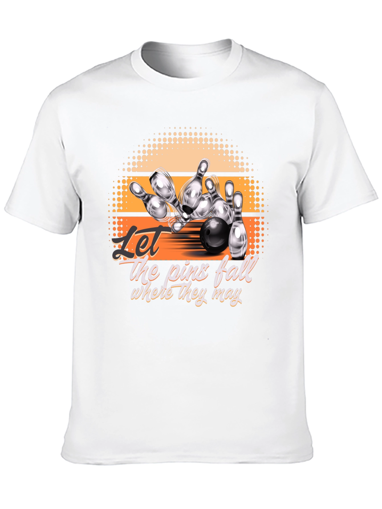 Bowling Strike Graphic Tee - Let the Pins Fall