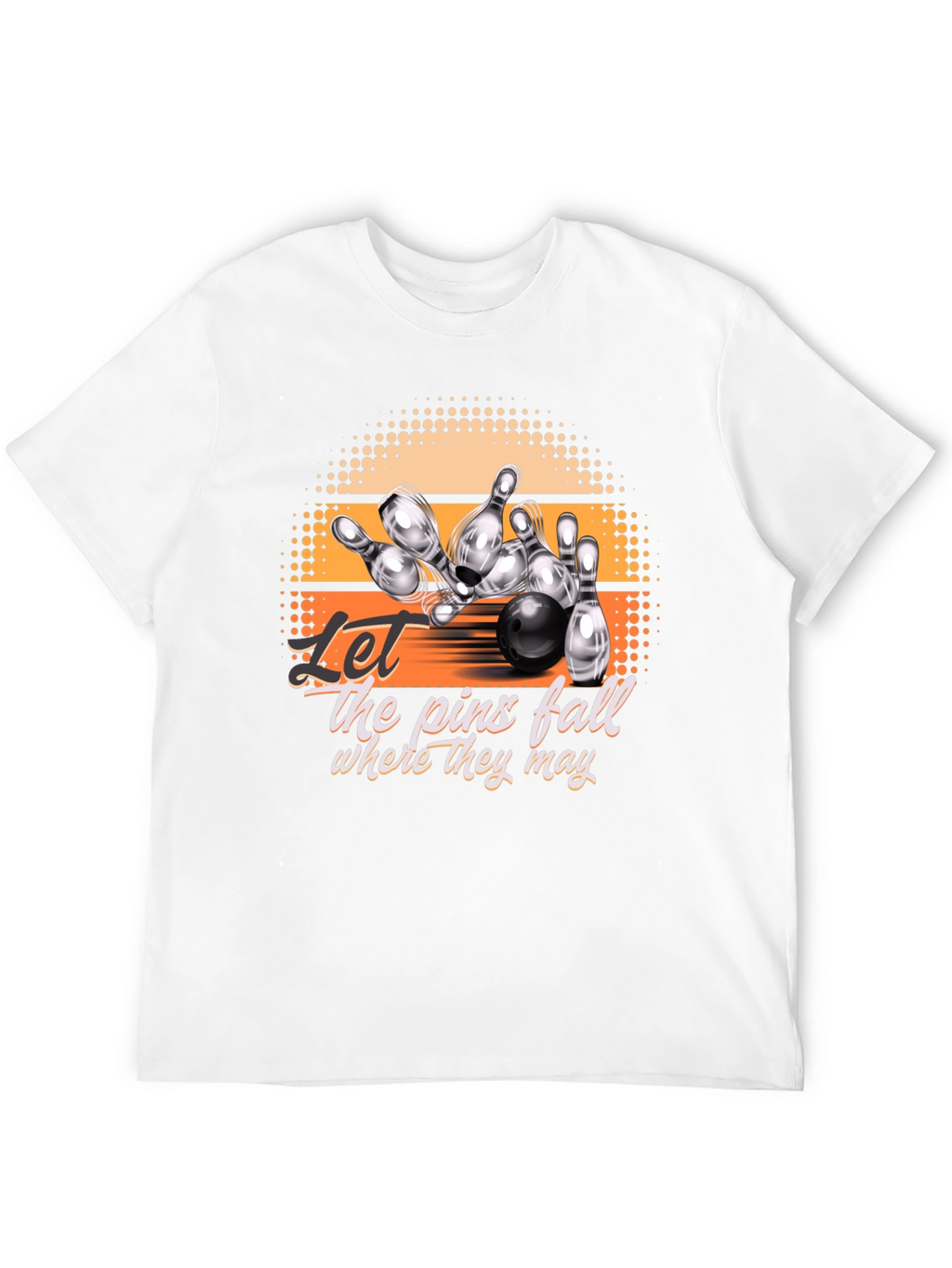 Bowling Strike Graphic Tee - Let the Pins Fall