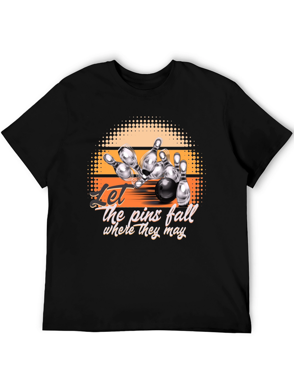 Bowling Strike Graphic Tee - Let the Pins Fall