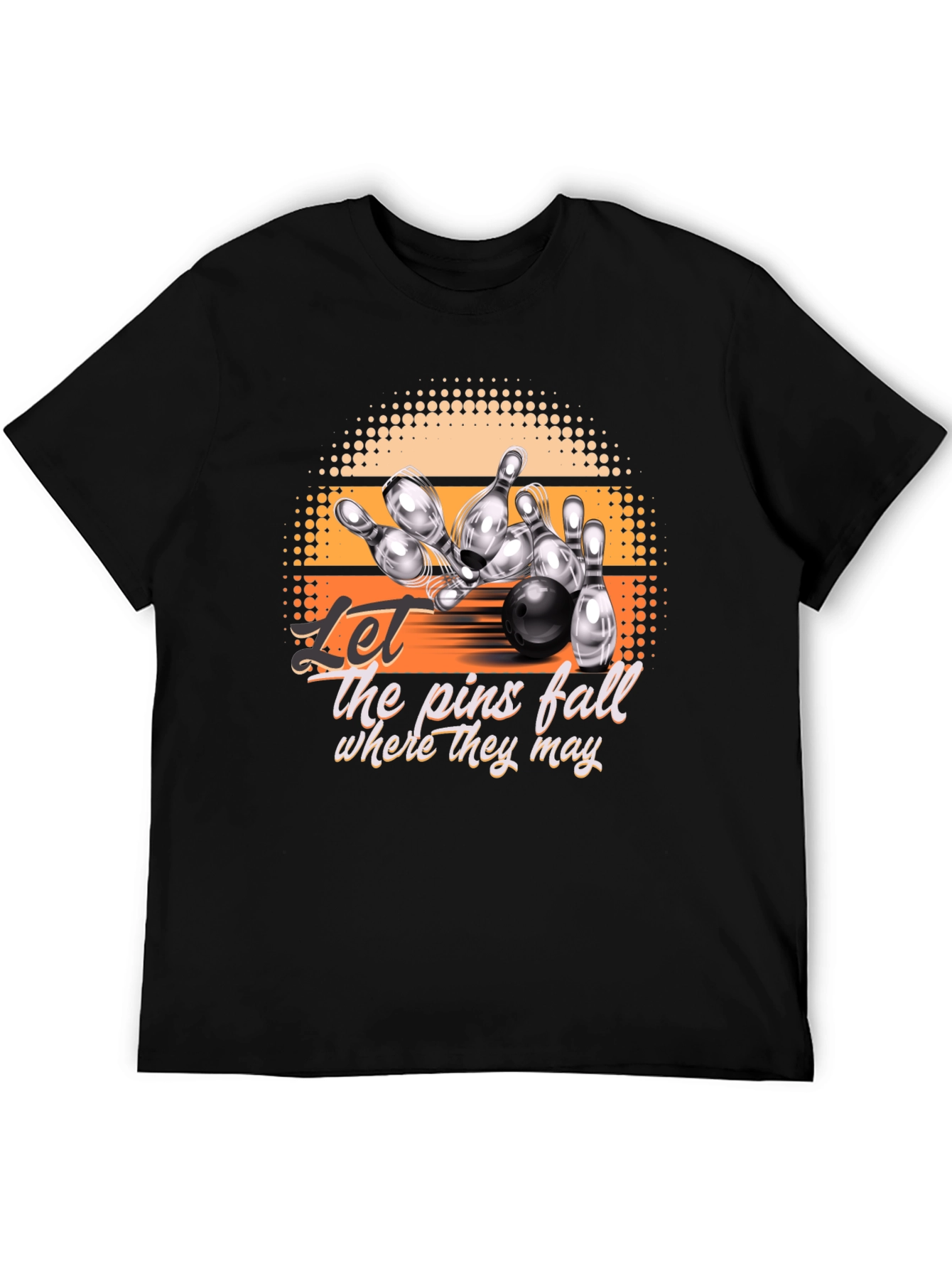Bowling Strike Graphic Tee - Let the Pins Fall