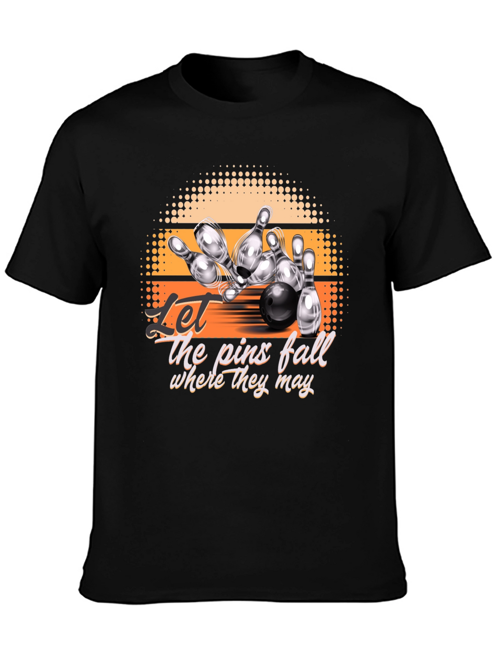 Bowling Strike Graphic Tee - Let the Pins Fall