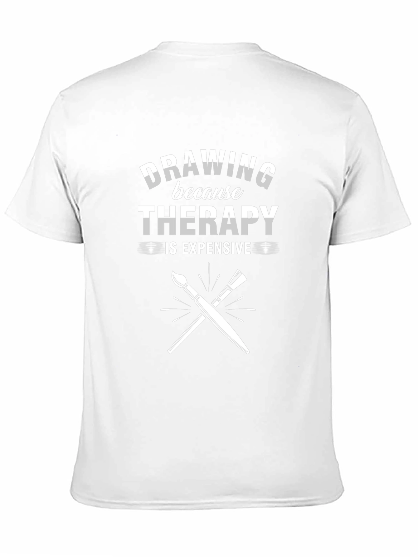 Drawing Therapy Tee - Artist Humor Shirt