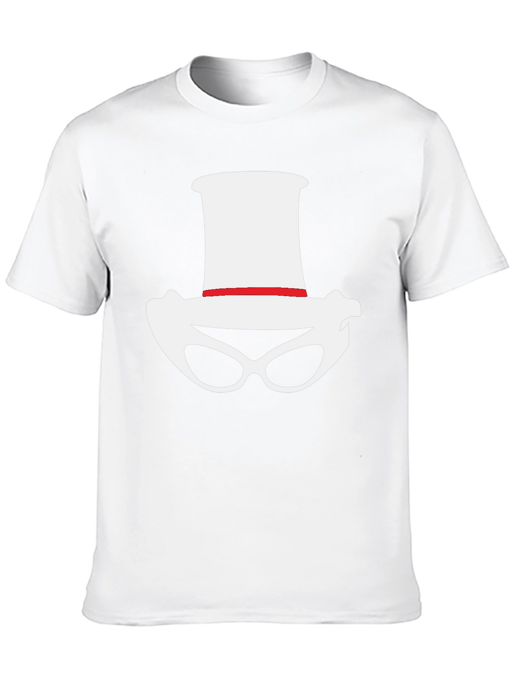 Novelty Hat and Glasses Black T-Shirt