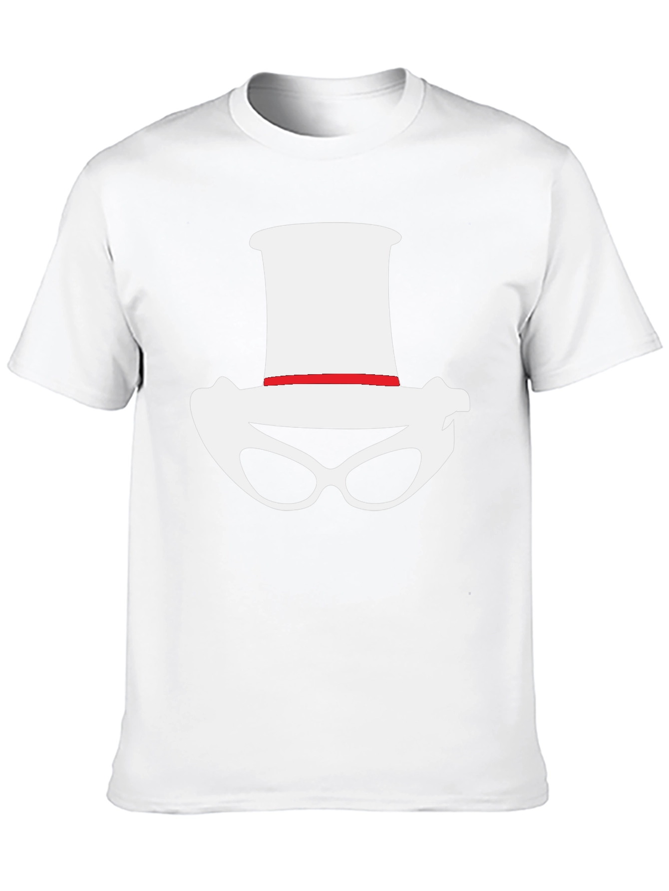 Novelty Hat and Glasses Black T-Shirt