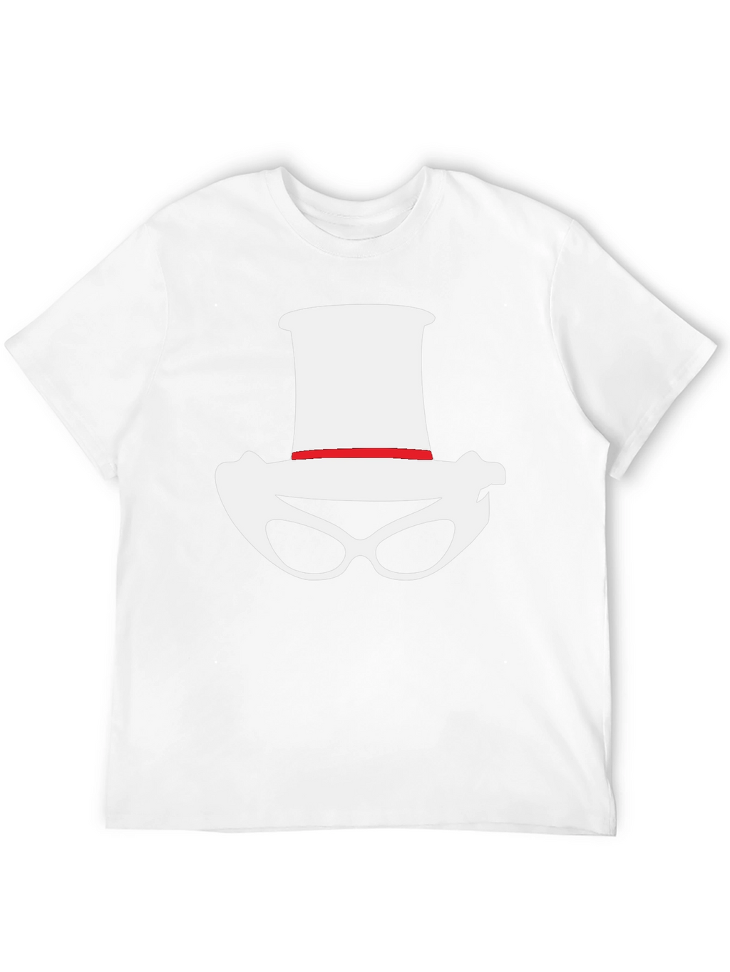 Novelty Hat and Glasses Black T-Shirt