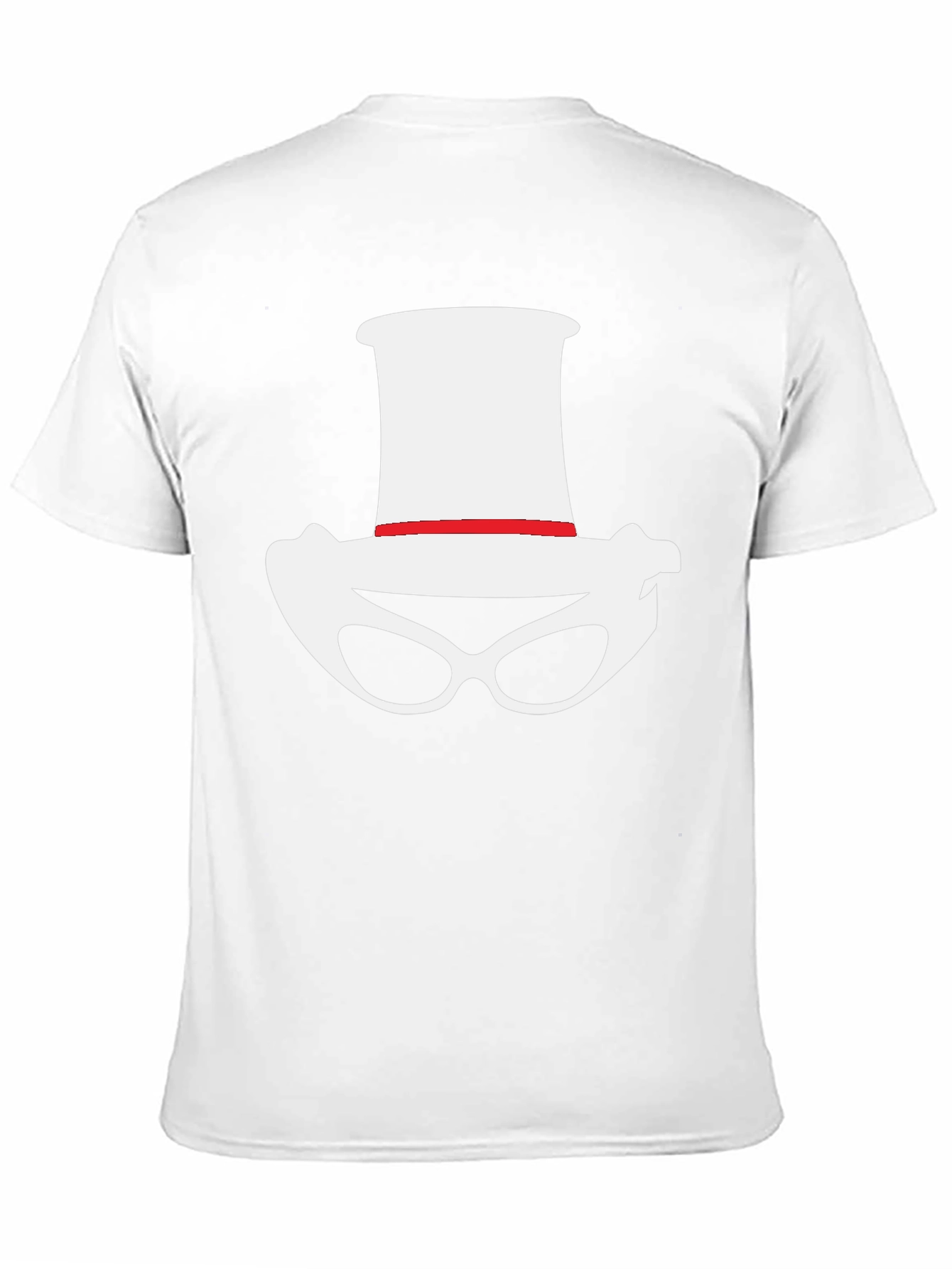 Novelty Hat and Glasses Black T-Shirt