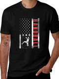Handball American Flag Graphic Tee