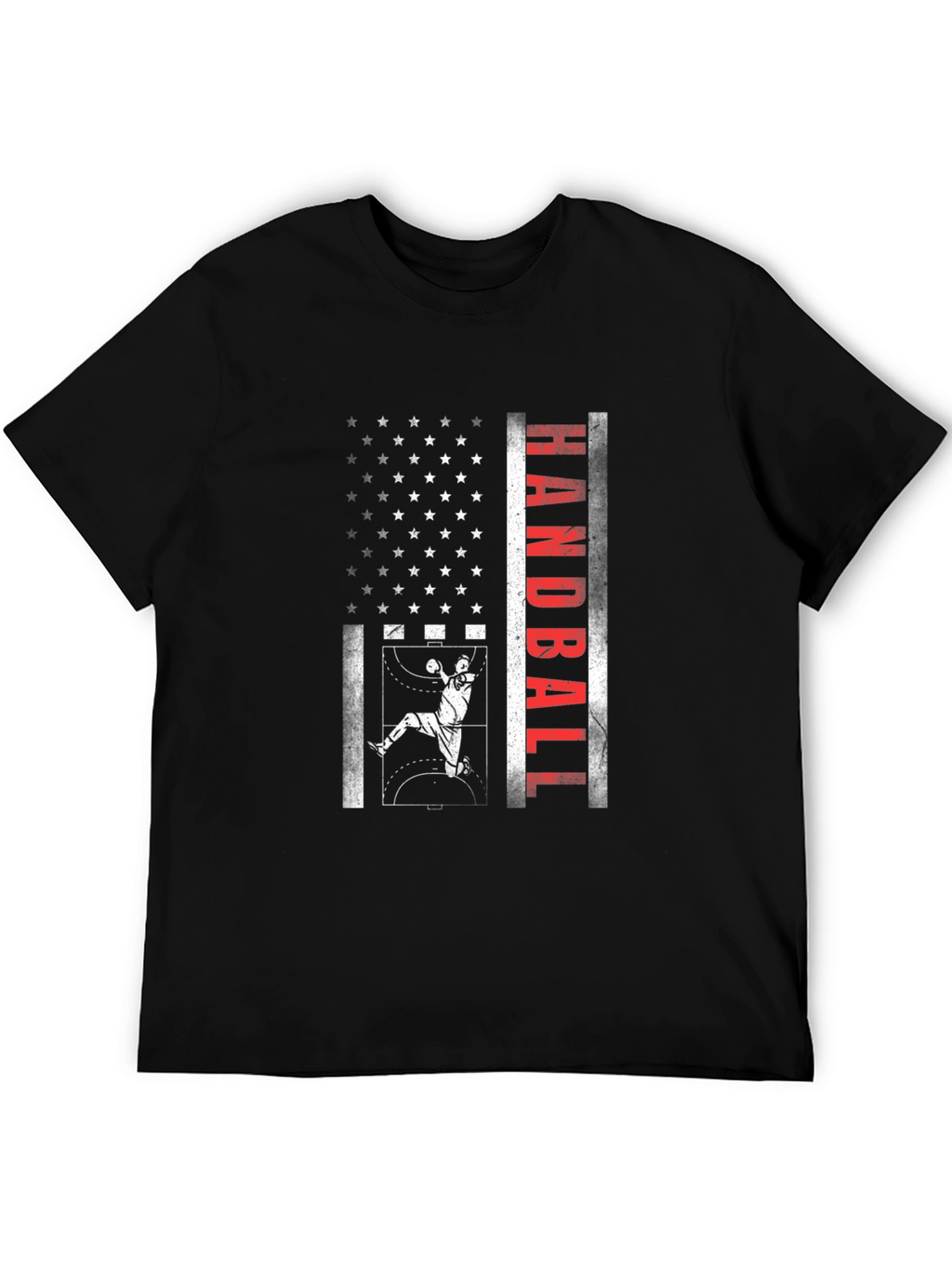 Handball American Flag Graphic Tee