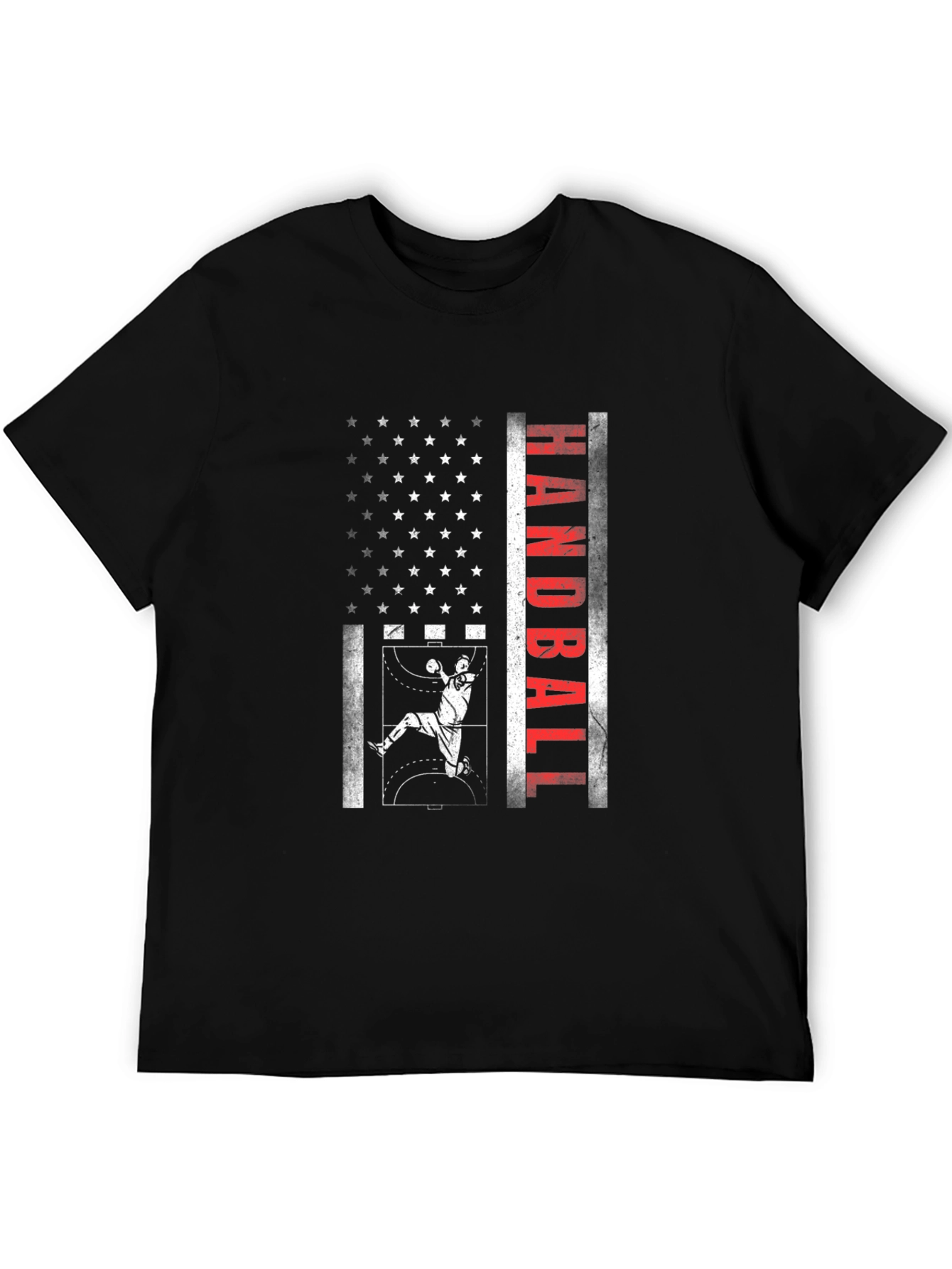 Handball American Flag Graphic Tee