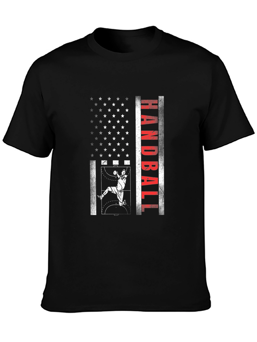 Handball American Flag Graphic Tee