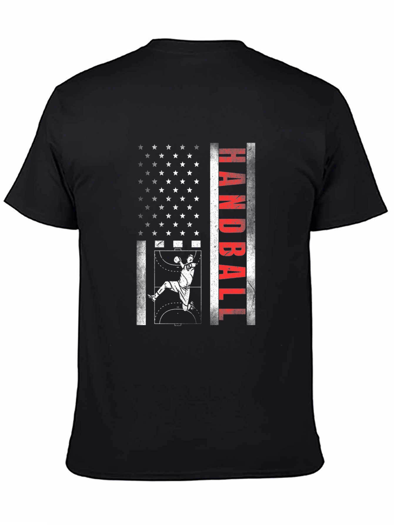 Handball American Flag Graphic Tee