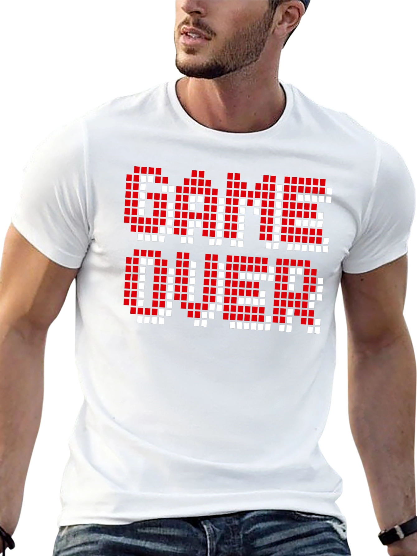 Game Over Pixel Art T-Shirt - Gamer Tee