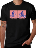 Electric Bike vs. Traditional Bike T-Shirt