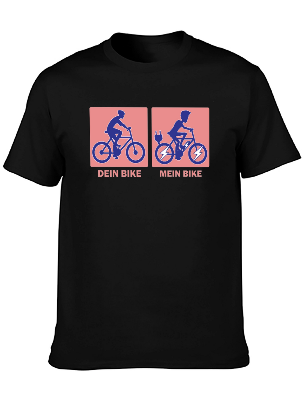 Electric Bike vs. Traditional Bike T-Shirt