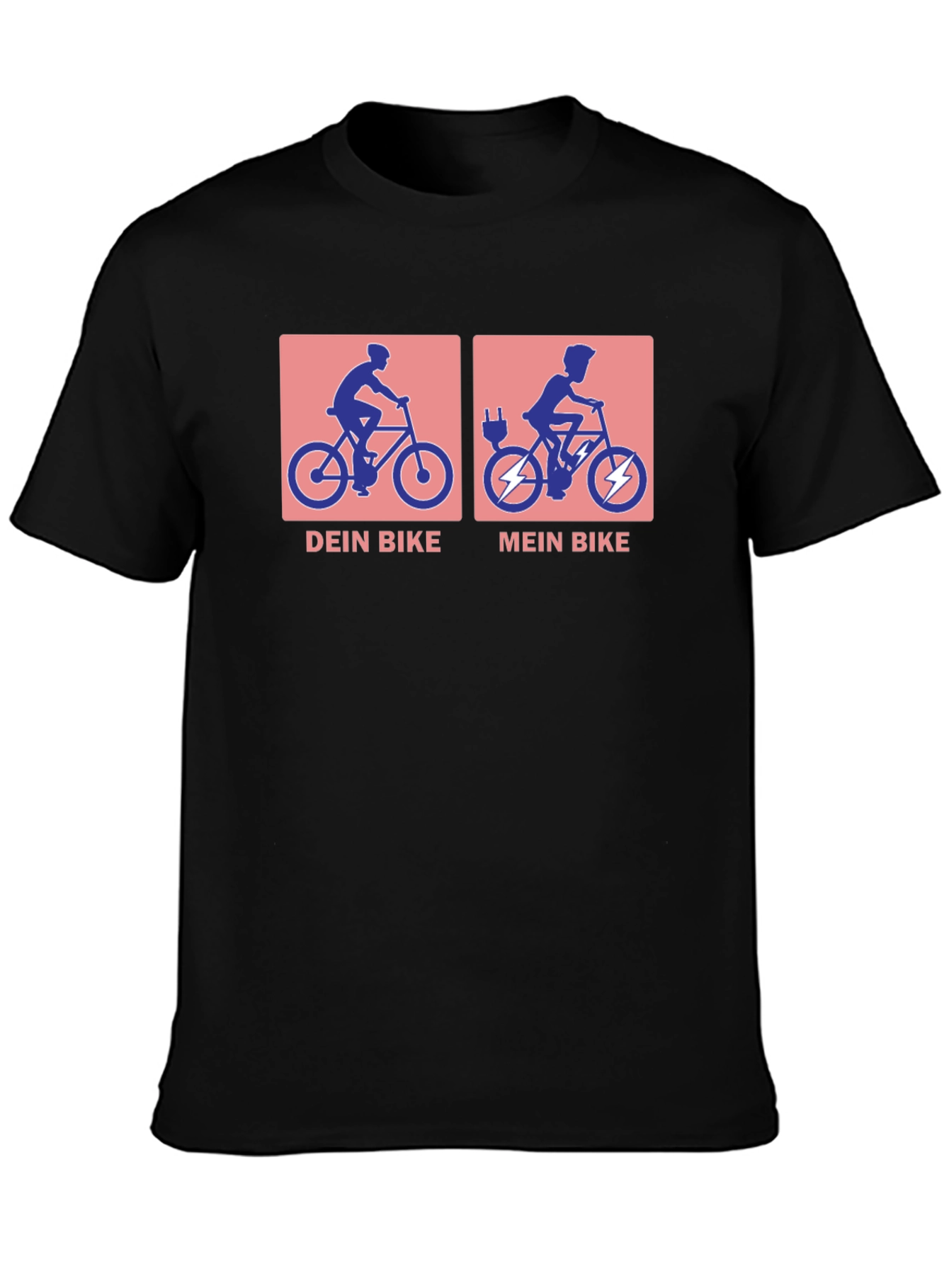 Electric Bike vs. Traditional Bike T-Shirt