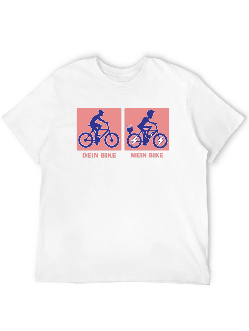 Electric Bike vs. Traditional Bike T-Shirt