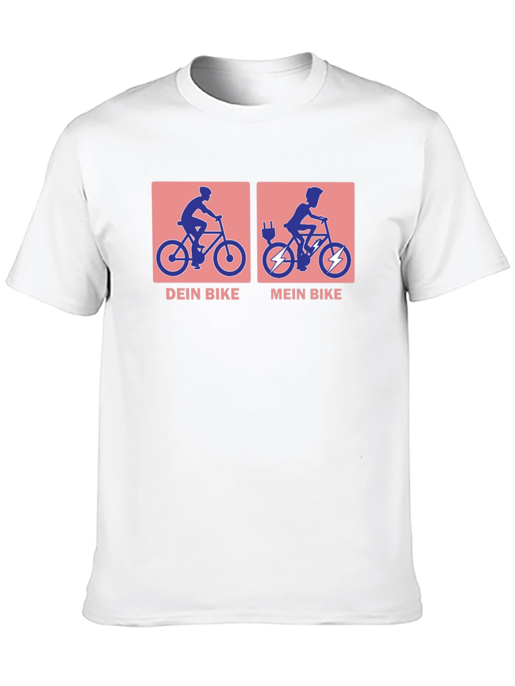 Electric Bike vs. Traditional Bike T-Shirt