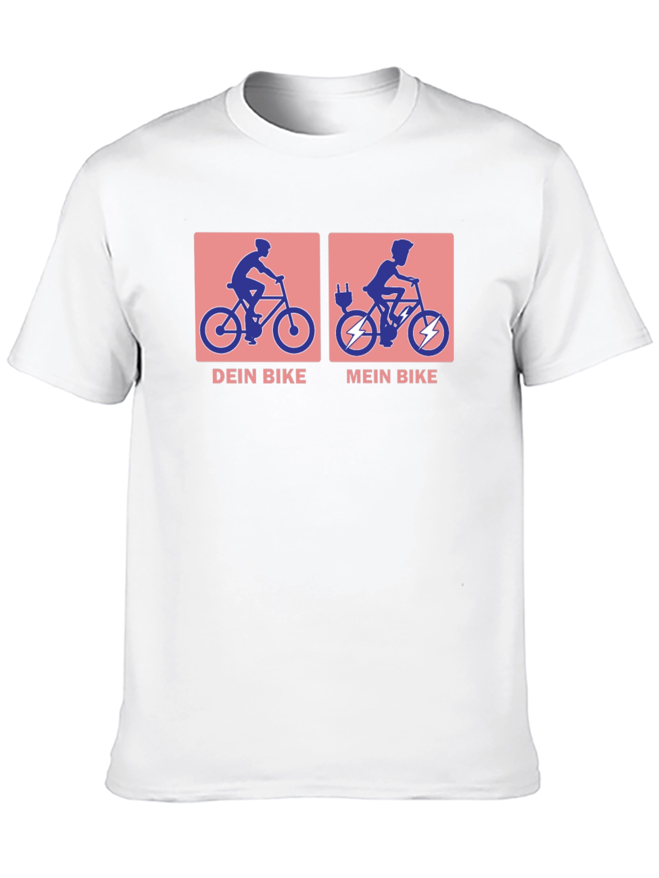 Electric Bike vs. Traditional Bike T-Shirt