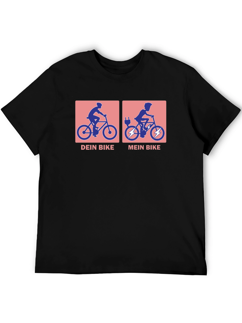 Electric Bike vs. Traditional Bike T-Shirt