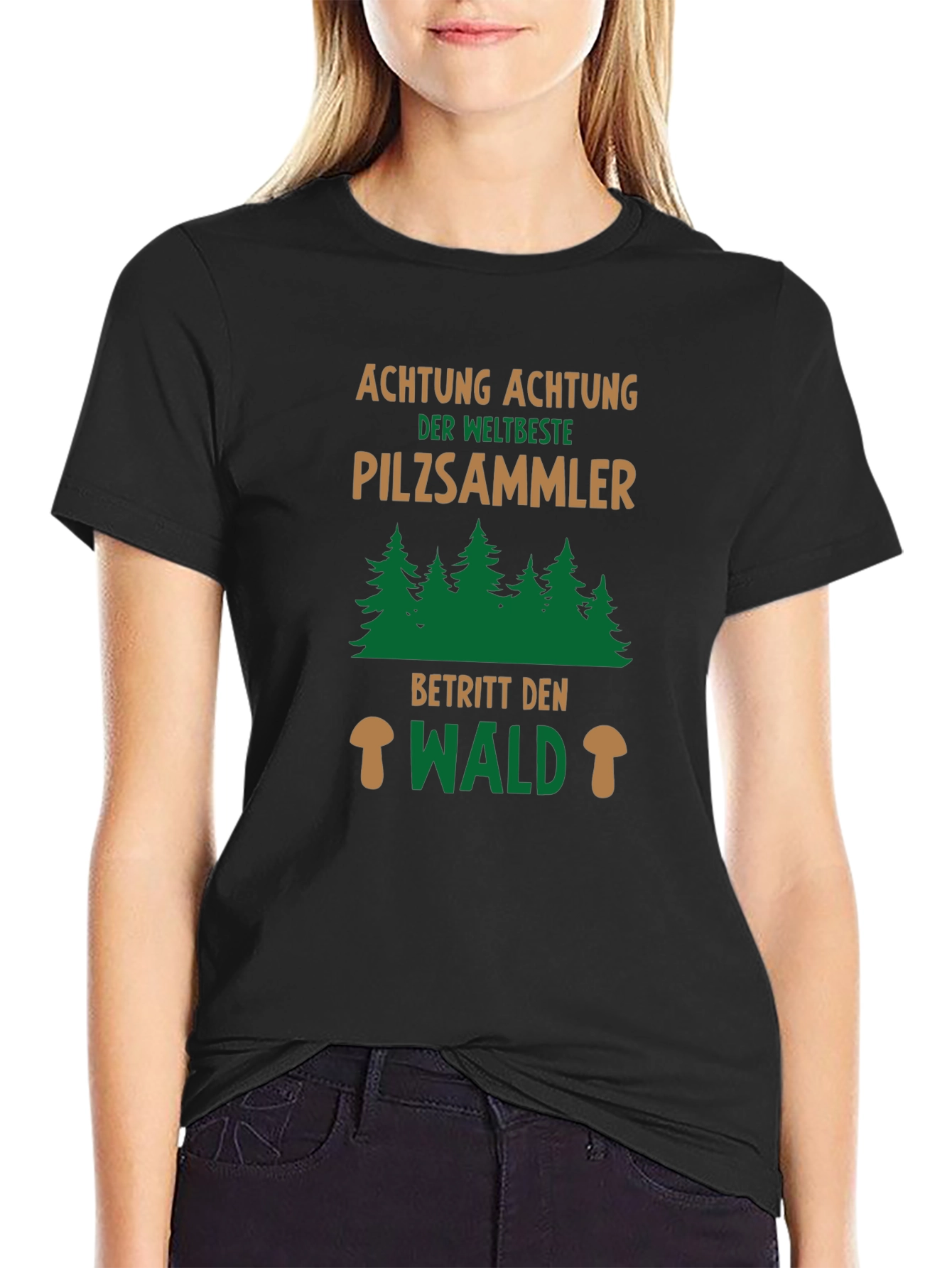 Pilzsammler T-Shirt - Mushroom Hunter Forest Tee