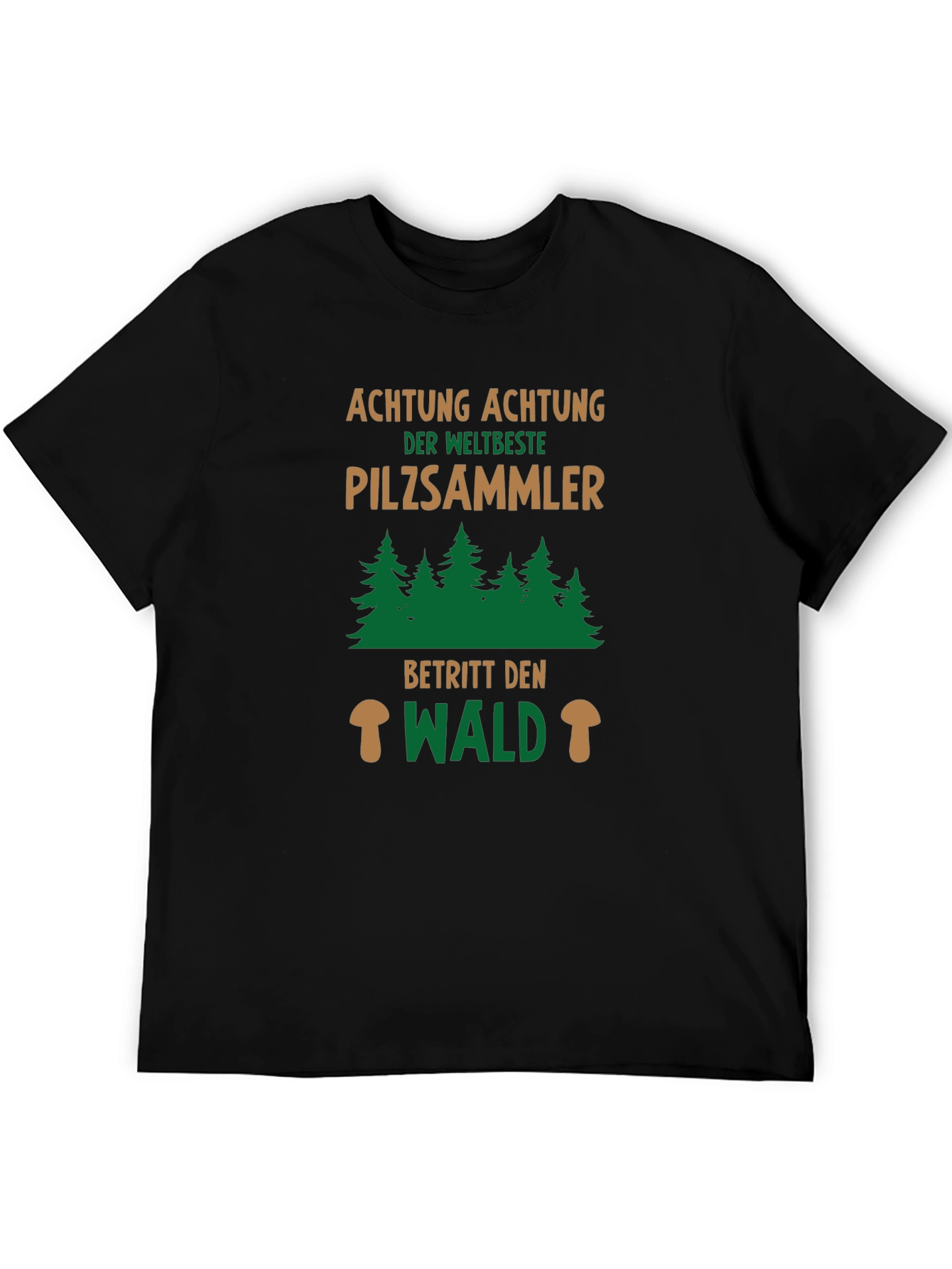 Pilzsammler T-Shirt - Mushroom Hunter Forest Tee
