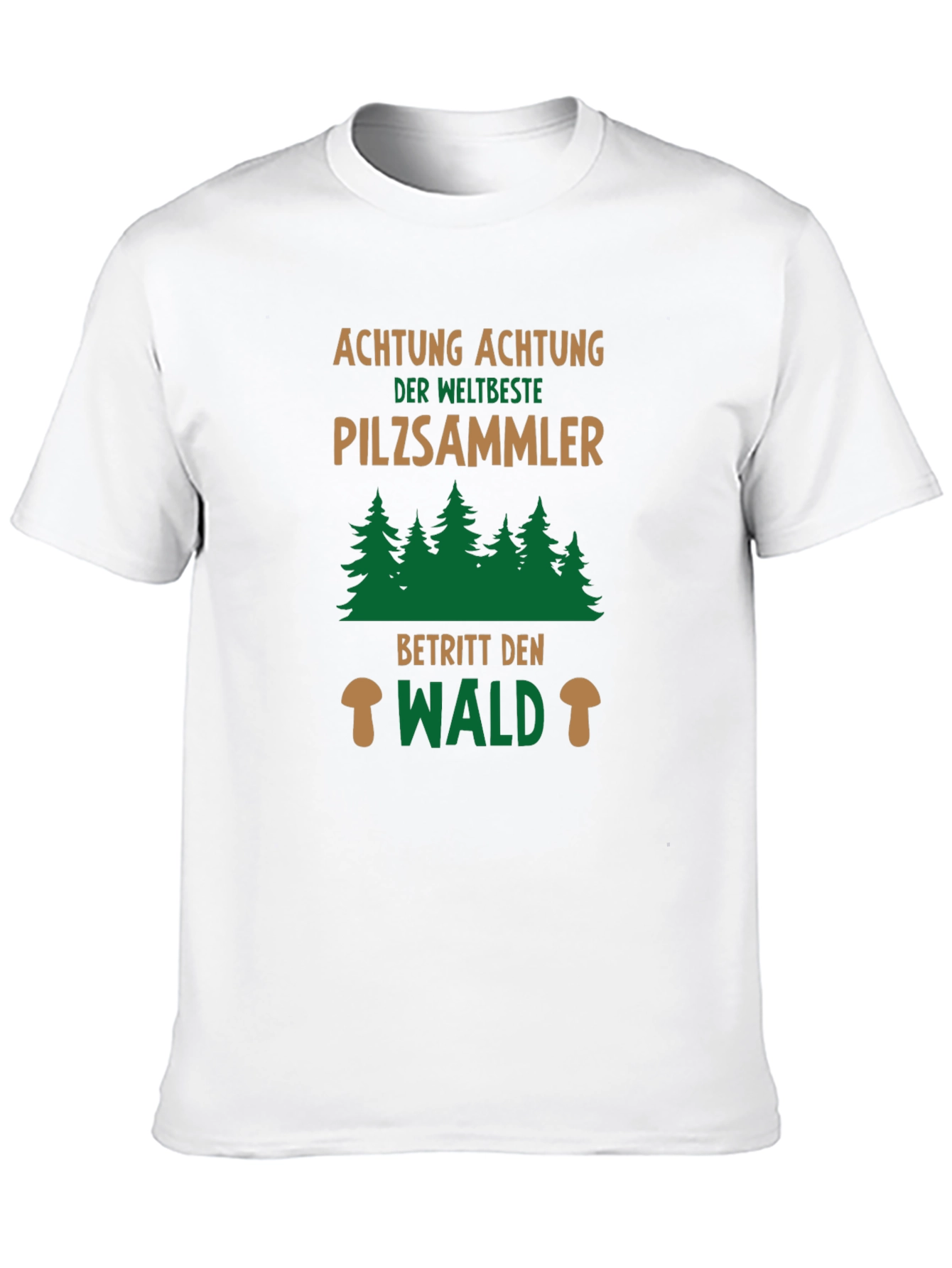 Pilzsammler T-Shirt - Mushroom Hunter Forest Tee