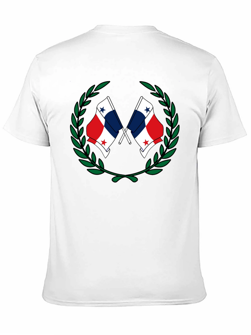 Panama Flag Laurel Wreath Graphic T-Shirt