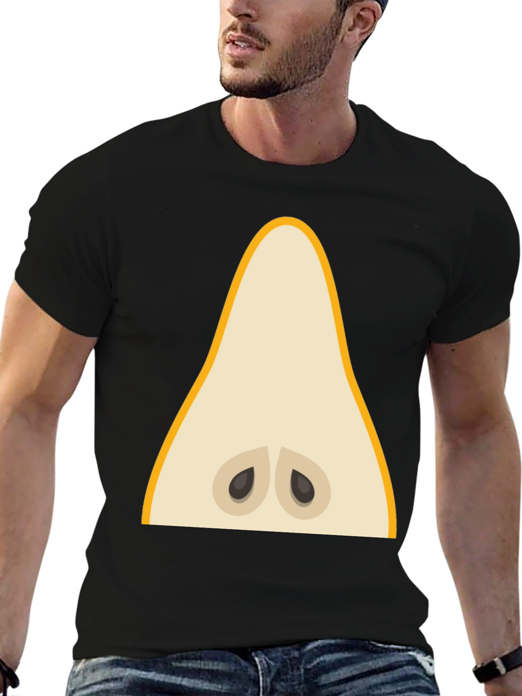 Pear Graphic Tee - Unique Fruit Lover Shirt
