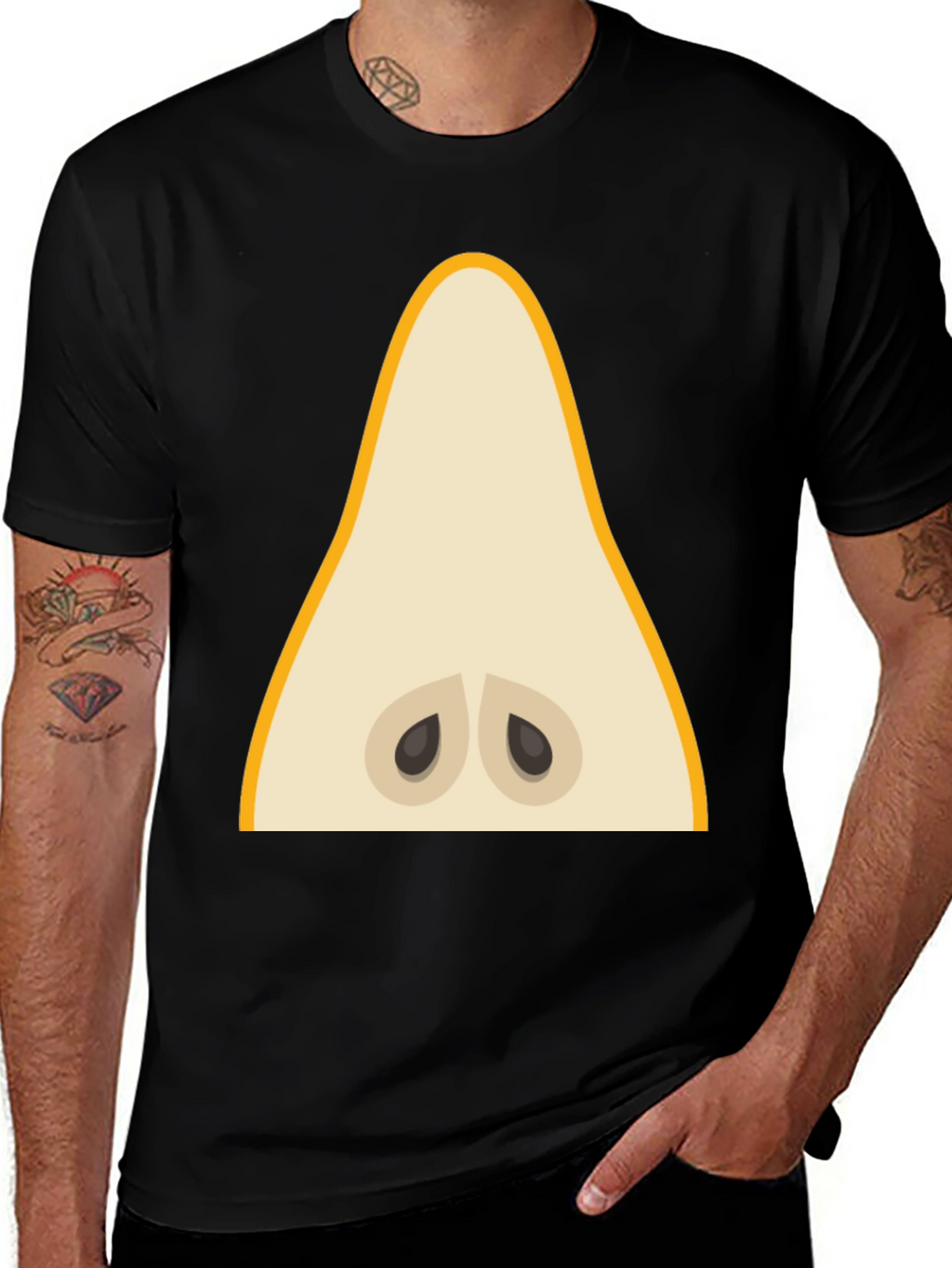 Pear Graphic Tee - Unique Fruit Lover Shirt