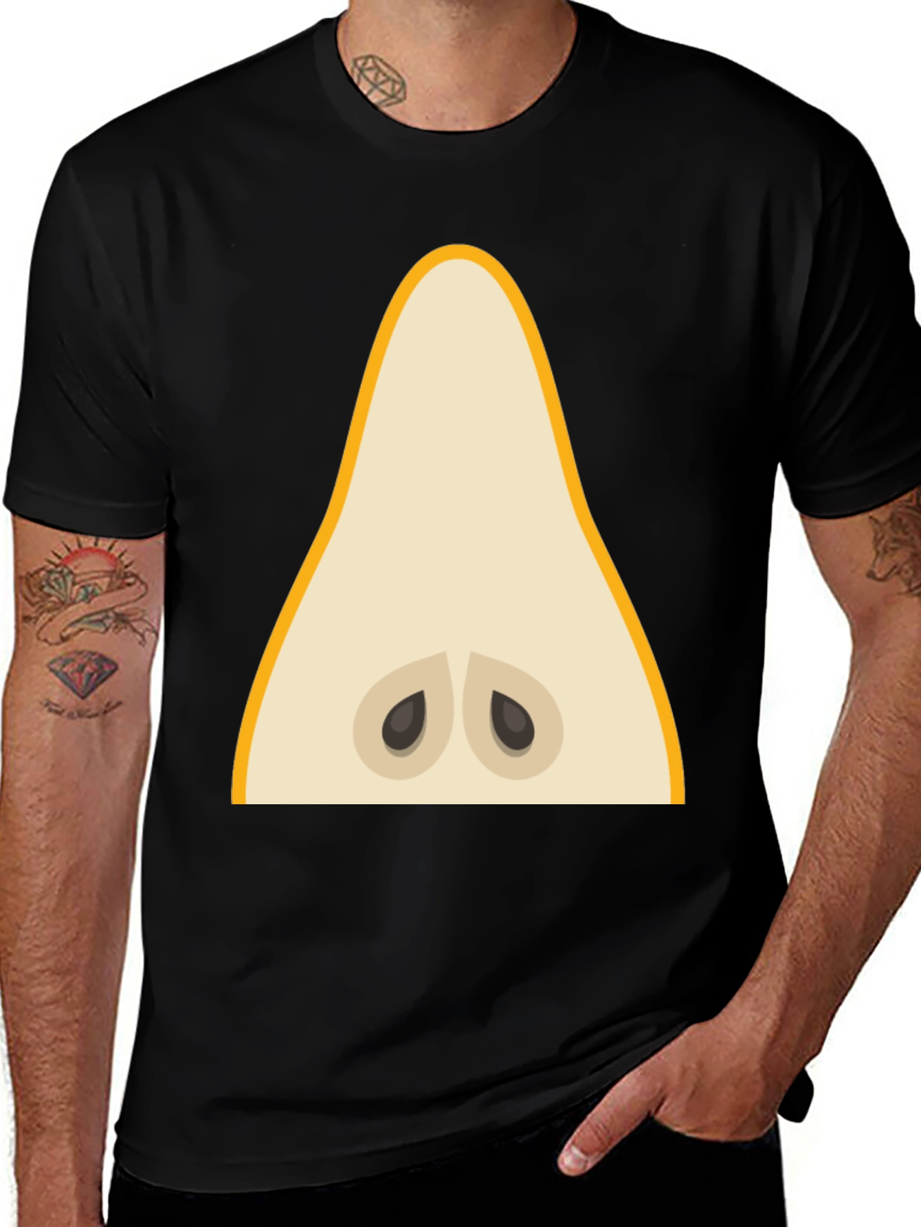 Pear Graphic Tee - Unique Fruit Lover Shirt