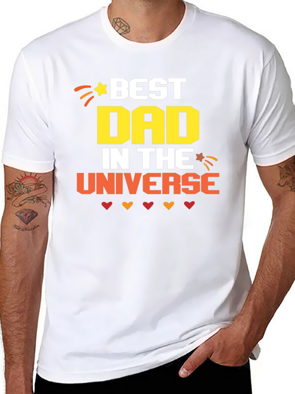 Best Dad in the Universe Graphic T-Shirt