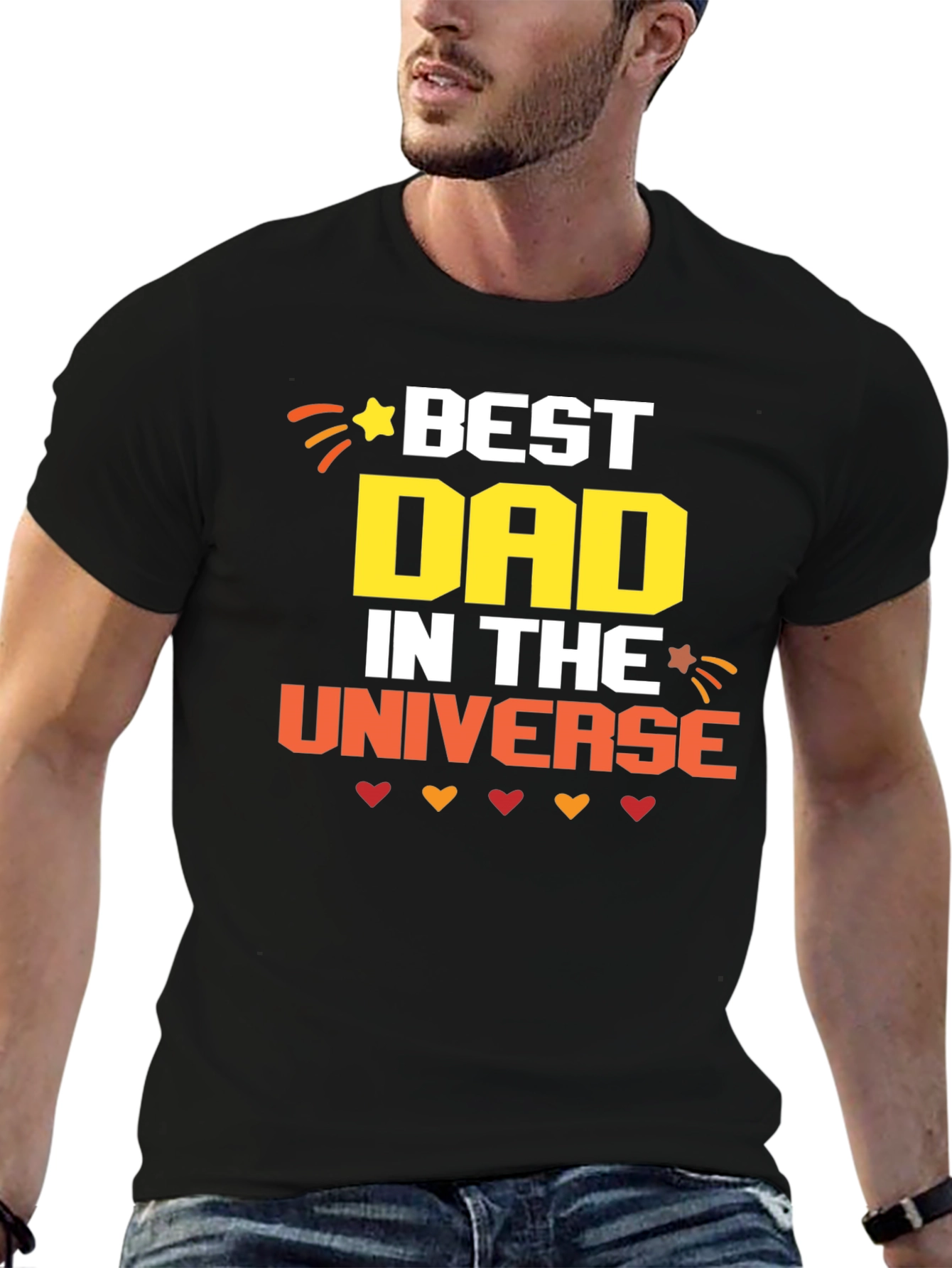 Best Dad in the Universe Graphic T-Shirt