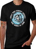 Finest Skiers Born in 1948 Black Graphic Tee