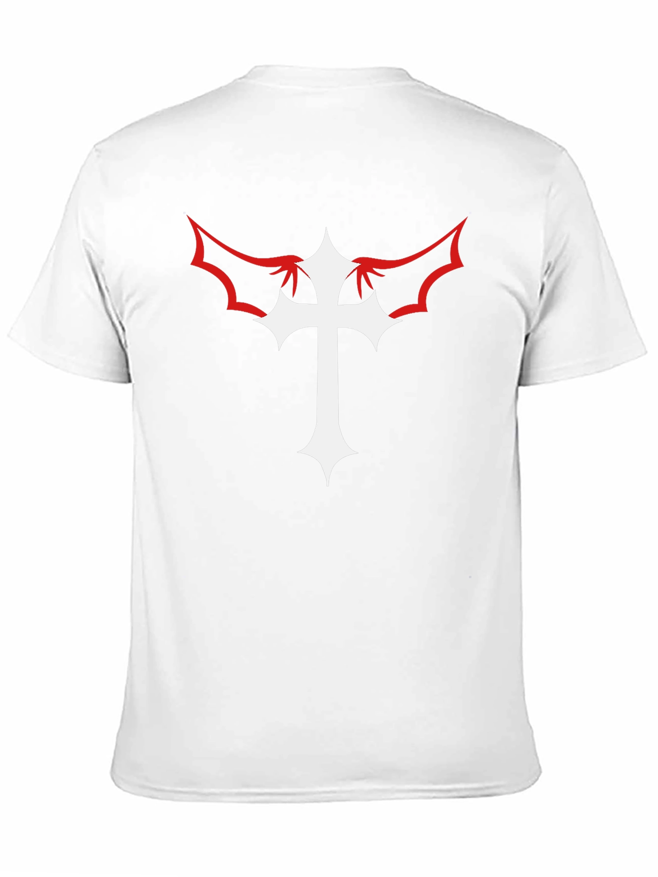 Cross With Wings Black Graphic Tee
