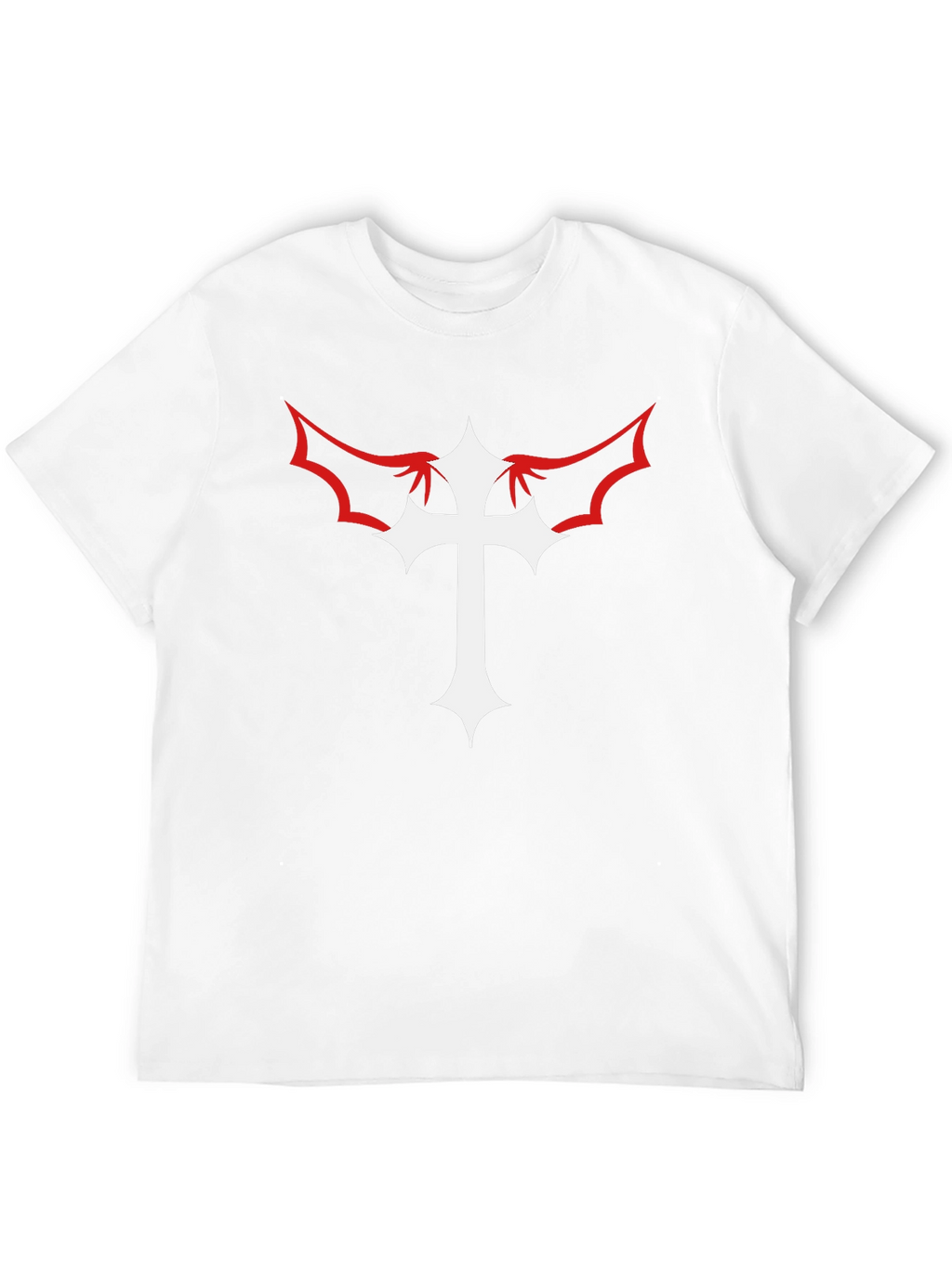 Cross With Wings Black Graphic Tee