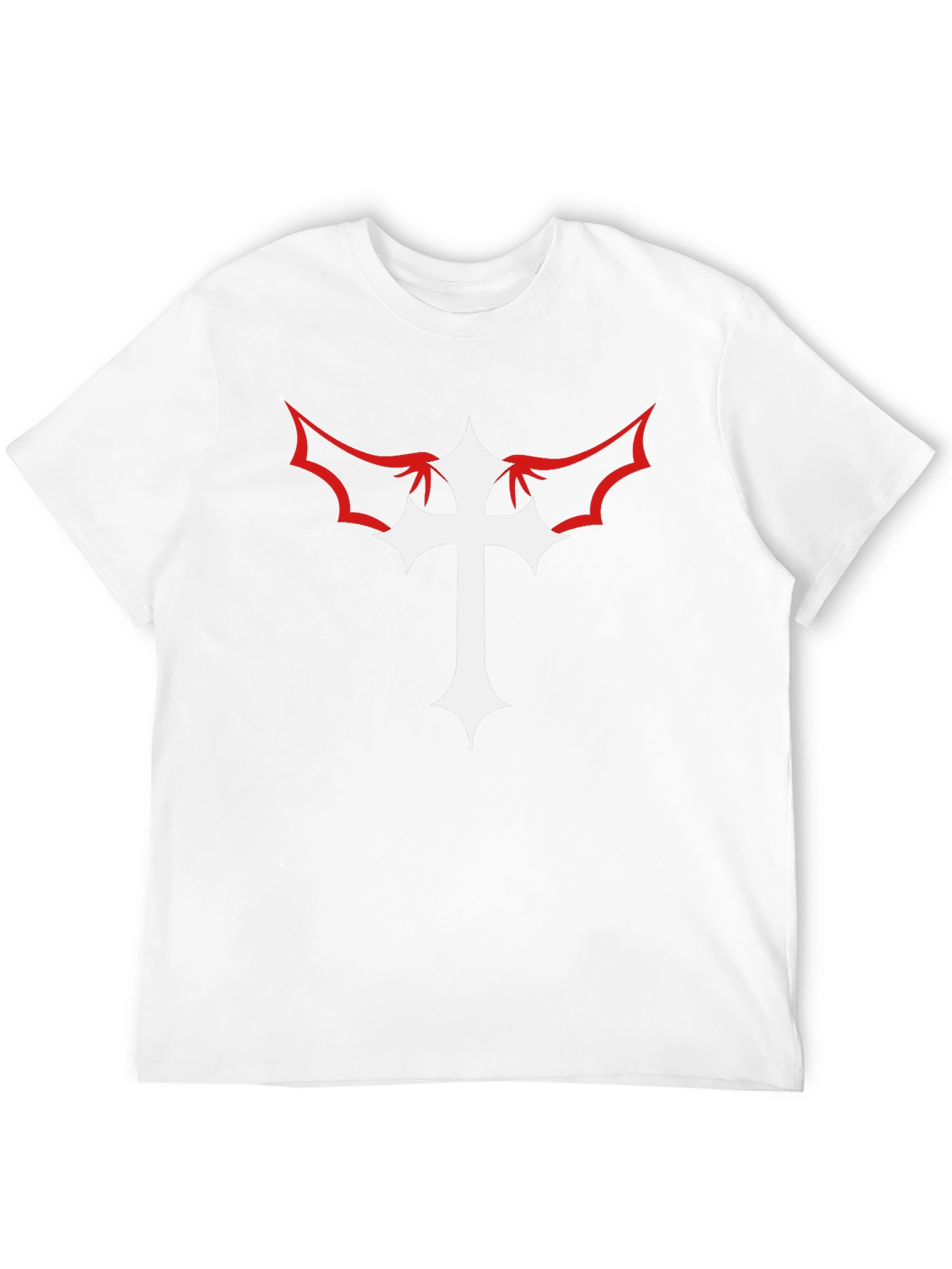 Cross With Wings Black Graphic Tee