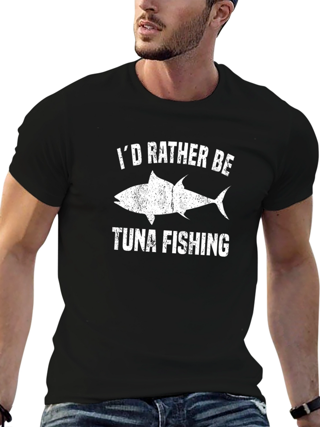 Tuna Fishing Graphic Tee - Id Rather Be