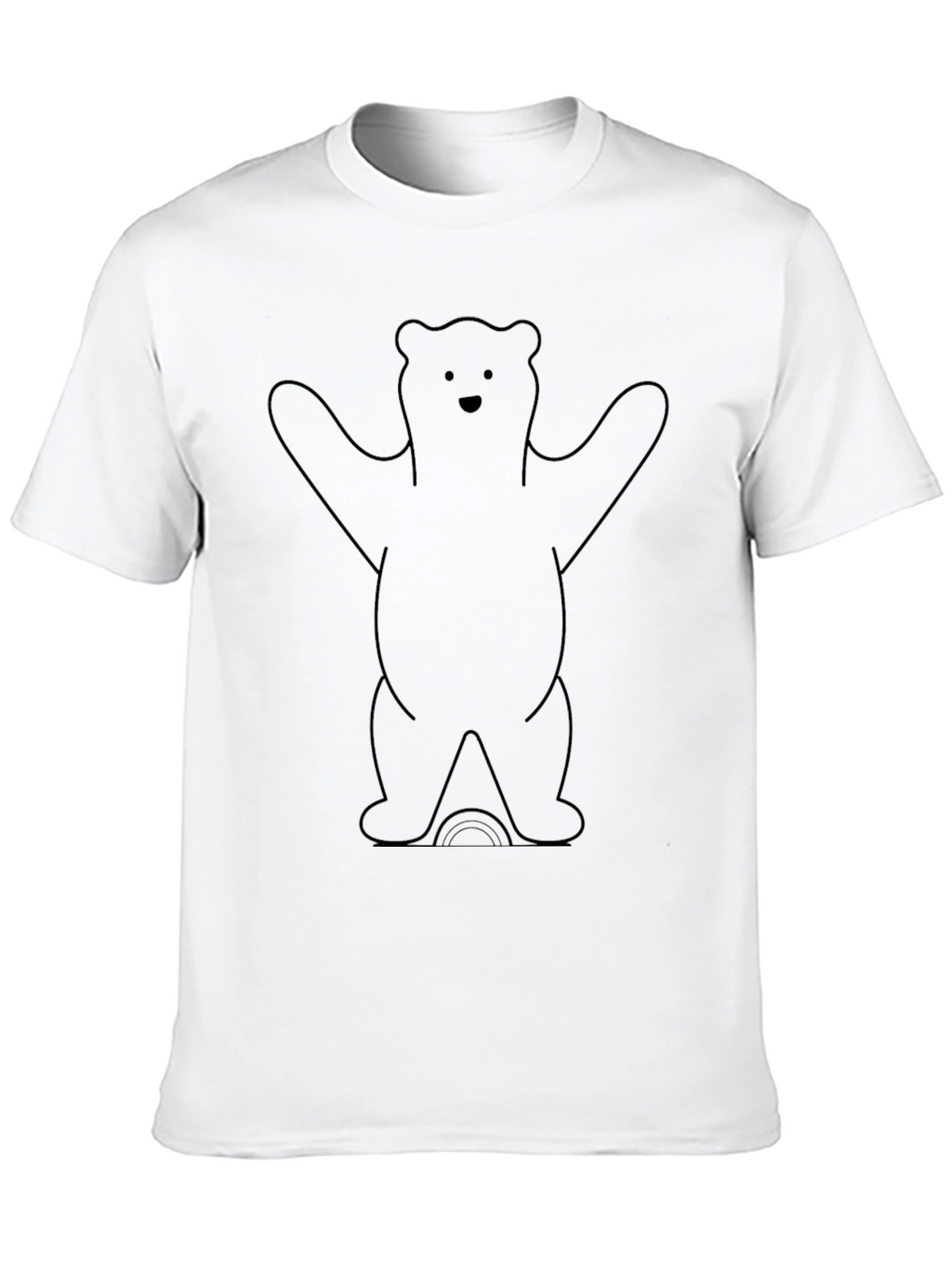 Bear Graphic Tee - Black Unisex T-Shirt