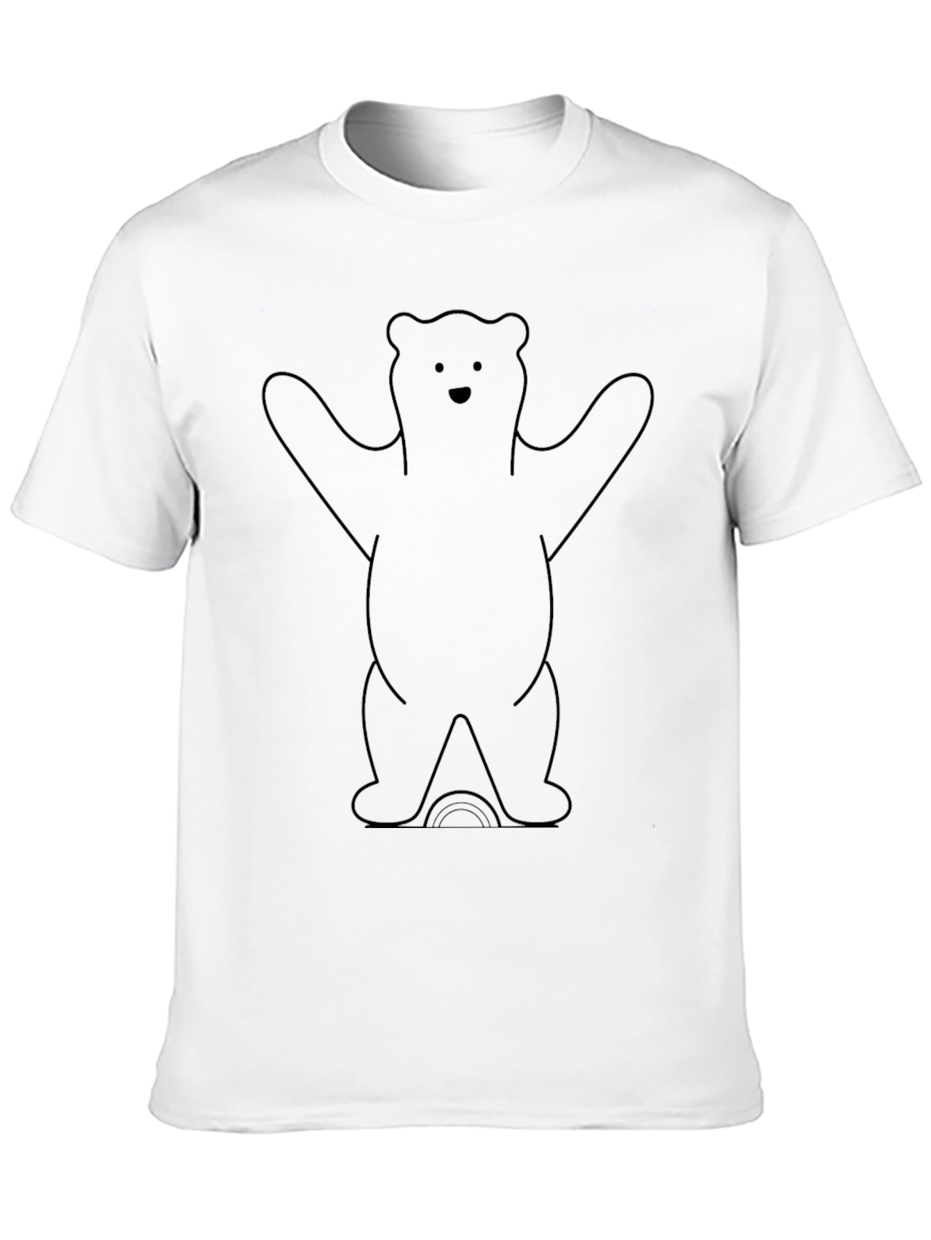 Bear Graphic Tee - Black Unisex T-Shirt