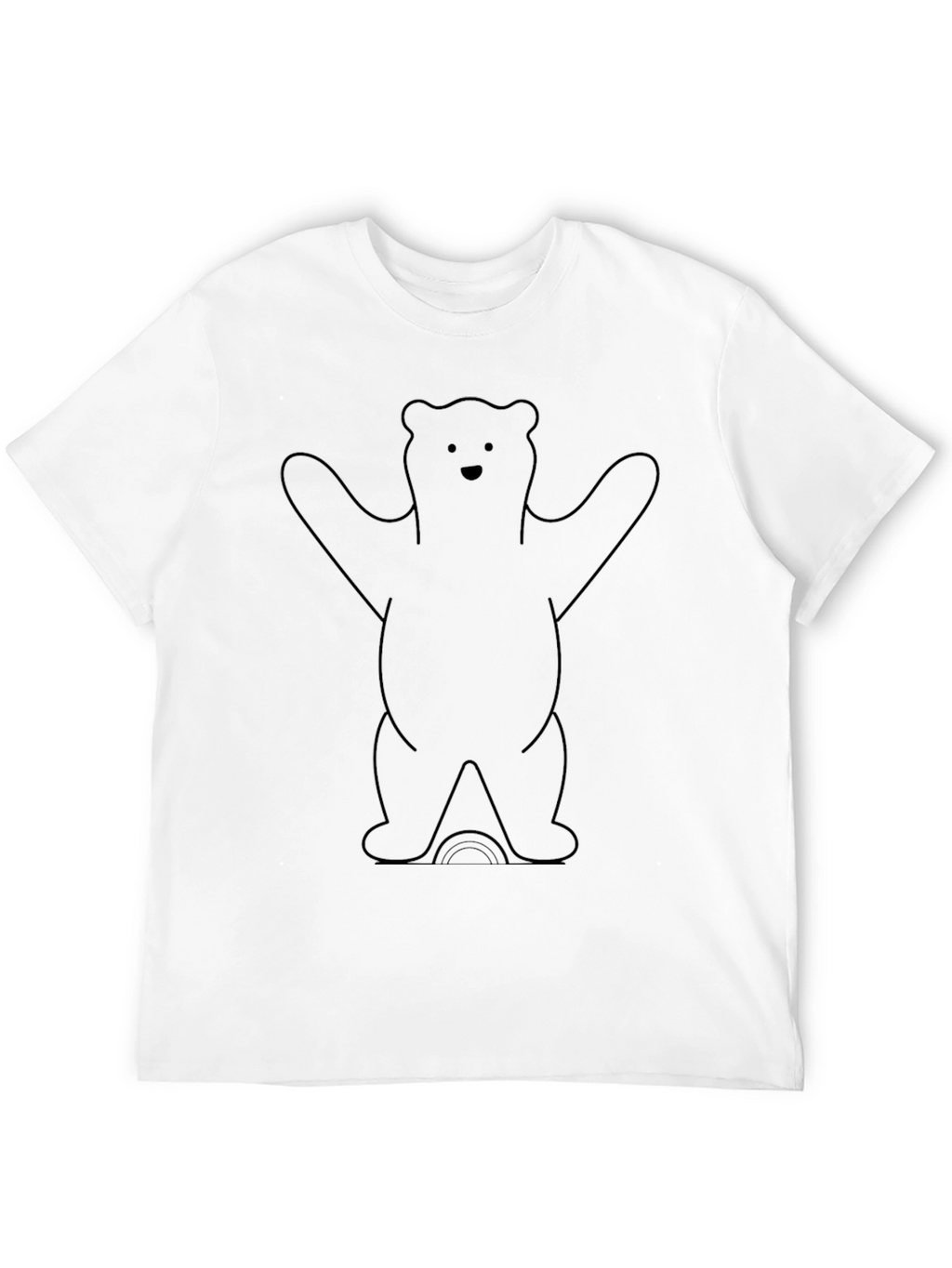 Bear Graphic Tee - Black Unisex T-Shirt